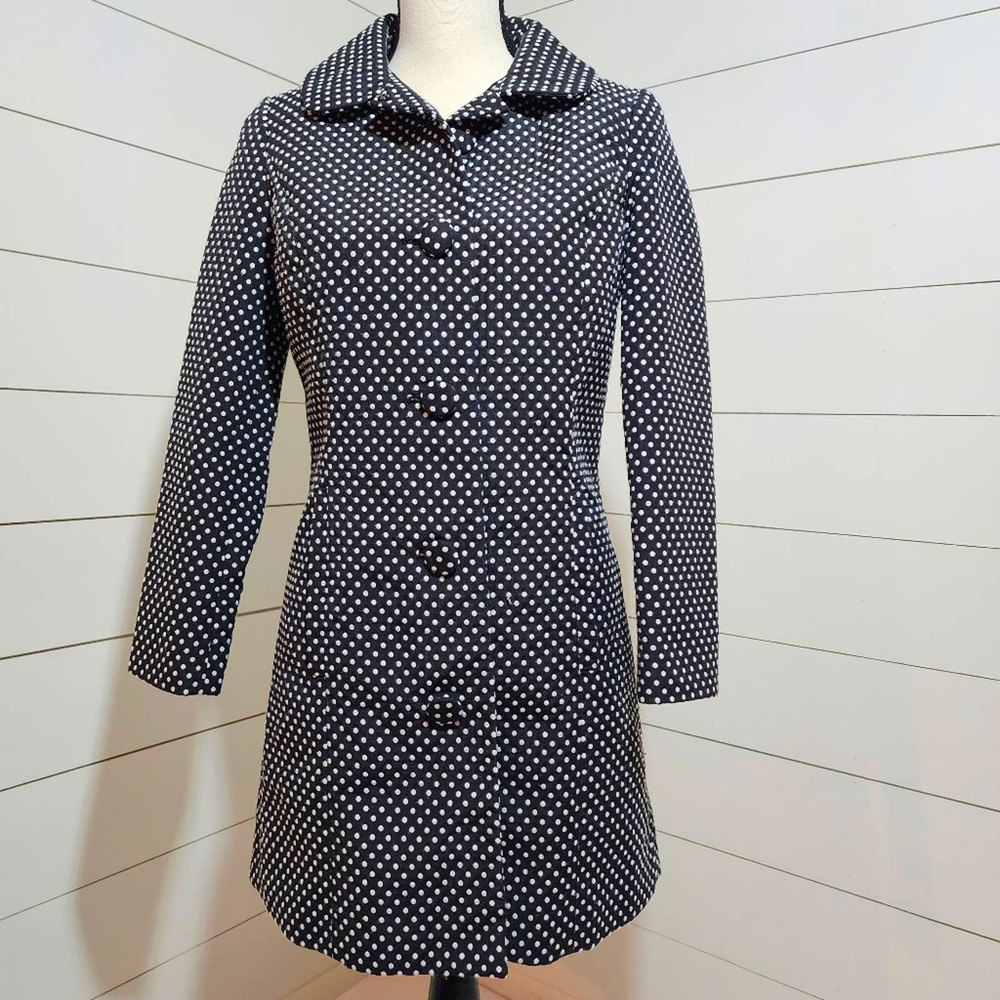 Lauren Conrad Polka Dot Trench Coat size 2